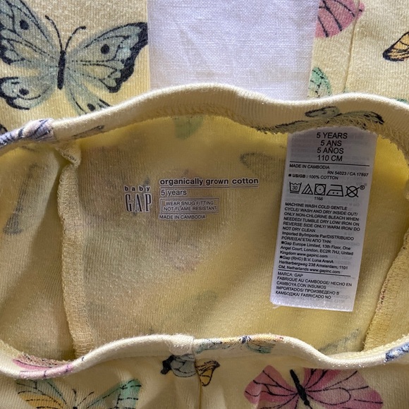 Set of 4 Gap Girls long sleeve organic cotton pajamas - Picture 8 of 8